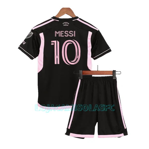 Camisola Inter Miami CF Messi 10 Criança Equipamento 2ª 2023/24