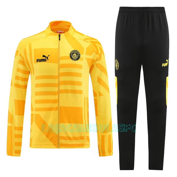 Casaco de Treino Conjunto Manchester City Homem 2022/23 Amarela
