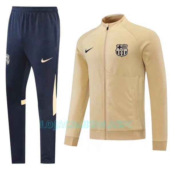 Sweat de Treino Conjunto Barcelona Creamy Homem 2022/23 Amarela