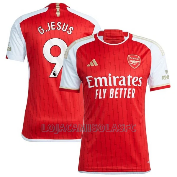 Camisola Arsenal G. Jesus 9 Homem Equipamento 1ª 2023/24