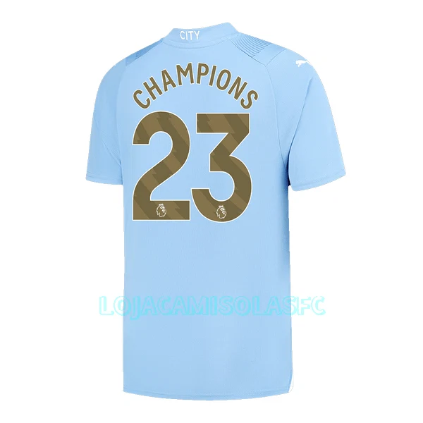 Camisola Manchester City Champions 23 Homem Equipamento 1ª 2023/24