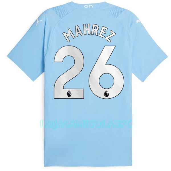 Camisola Manchester City Mahrez 26 Homem Equipamento 1ª 2023/24