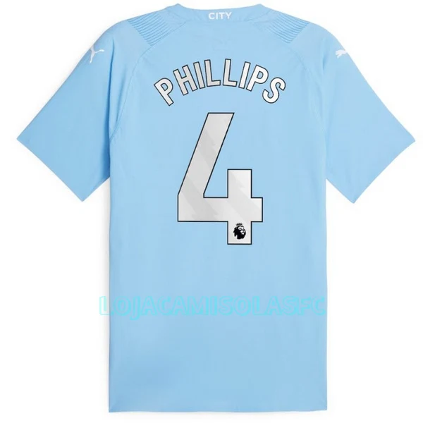 Camisola Manchester City Phillips 4 Homem Equipamento 1ª 2023/24