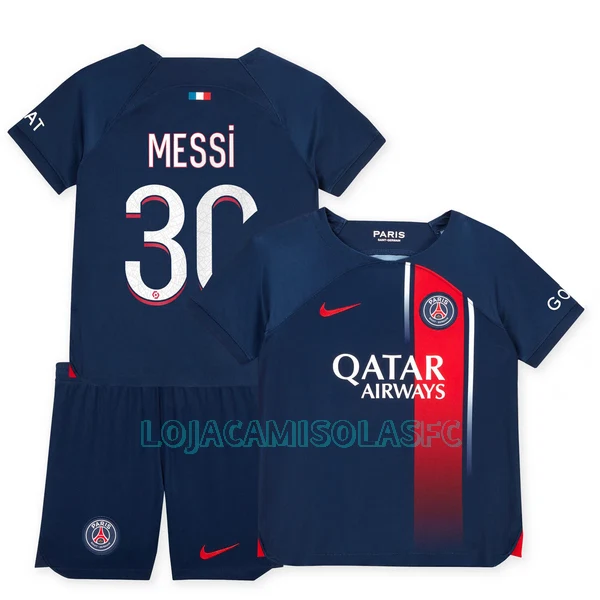Camisola Paris Saint-Germain Messi 30 Criança Equipamento 1ª 2023/24