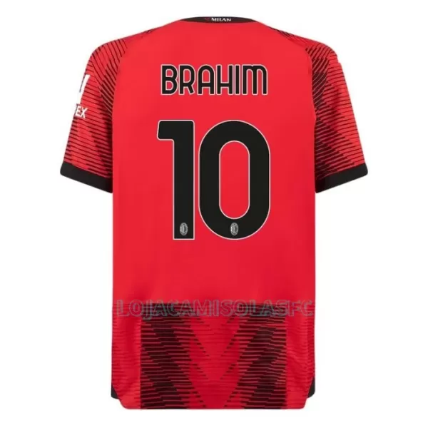 Camisola AC Milan Brahim 10 Homem Equipamento 1ª 2023/24