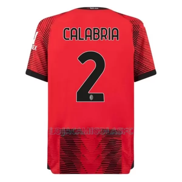 Camisola AC Milan Calabria 2 Homem Equipamento 1ª 2023/24