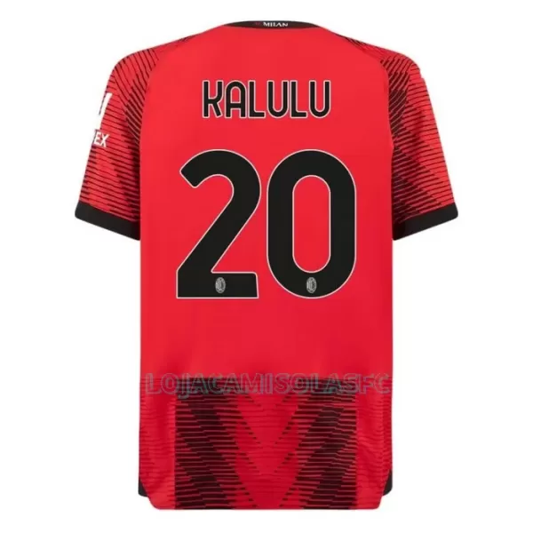 Camisola AC Milan Kalulu 20 Homem Equipamento 1ª 2023/24