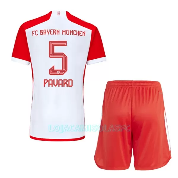 Camisola Bayern de Munique Benjamin Pavard 5 Criança Equipamento 1ª 2023/24