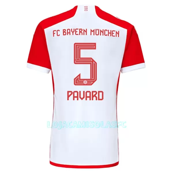Camisola Bayern de Munique Benjamin Pavard 5 Criança Equipamento 1ª 2023/24
