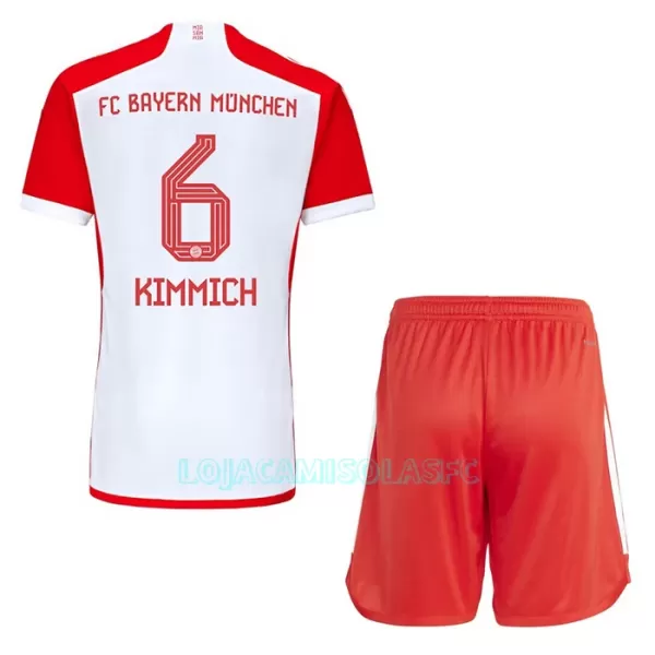Camisola FC Bayern de Munique Joshua Kimmich 6 Criança Equipamento 1ª 2023/24