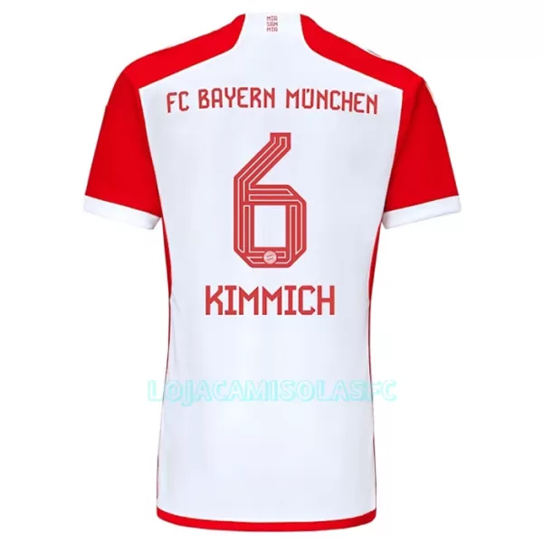 Camisola FC Bayern de Munique Joshua Kimmich 6 Criança Equipamento 1ª 2023/24