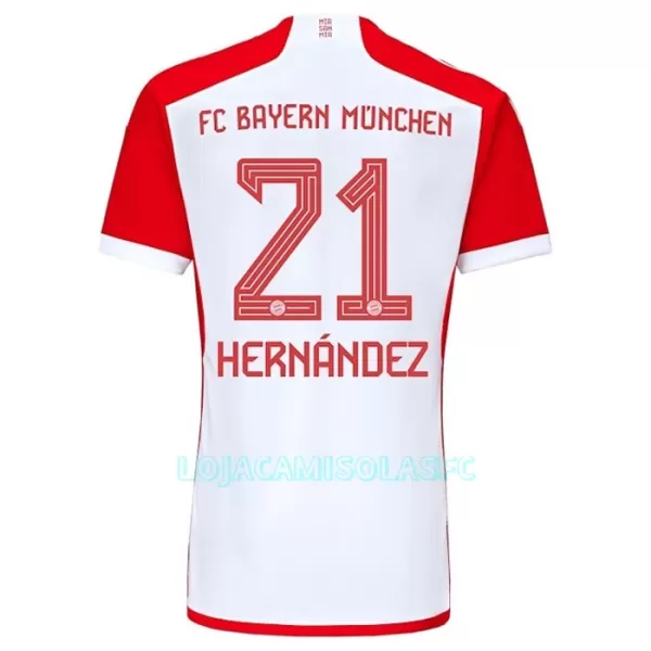 Camisola FC Bayern de Munique Lucas Hernandez 21 Criança Equipamento 1ª 2023/24