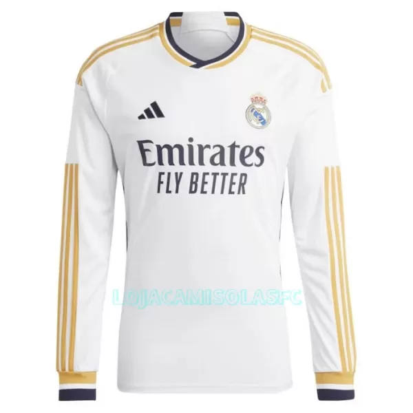 Camisola Manga Comprida Real Madrid Homem Equipamento 1ª 2023/24