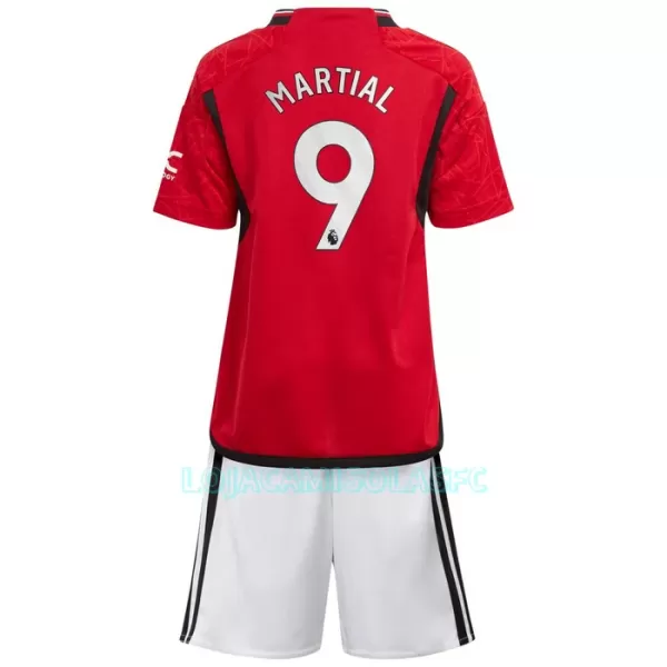 Camisola Manchester United Martial 9 Criança Equipamento 1ª 2023/24