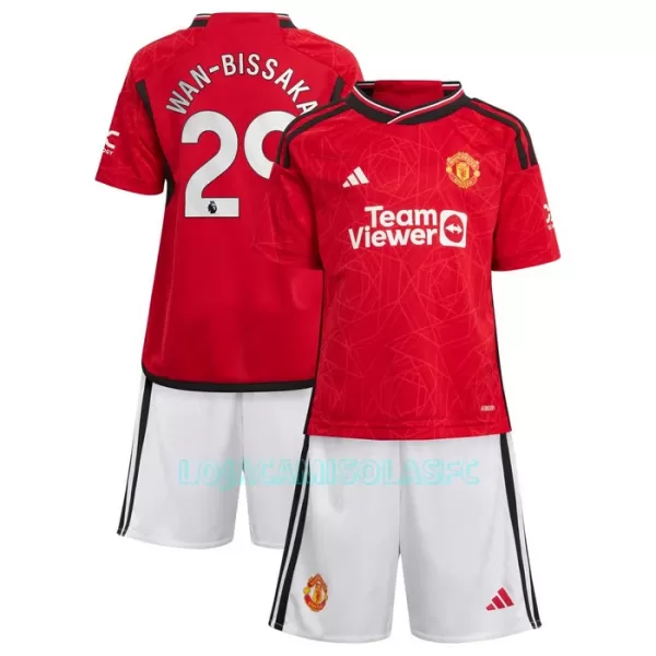 Camisola Manchester United Wan-Bissaka 29 Criança Equipamento 1ª 2023/24