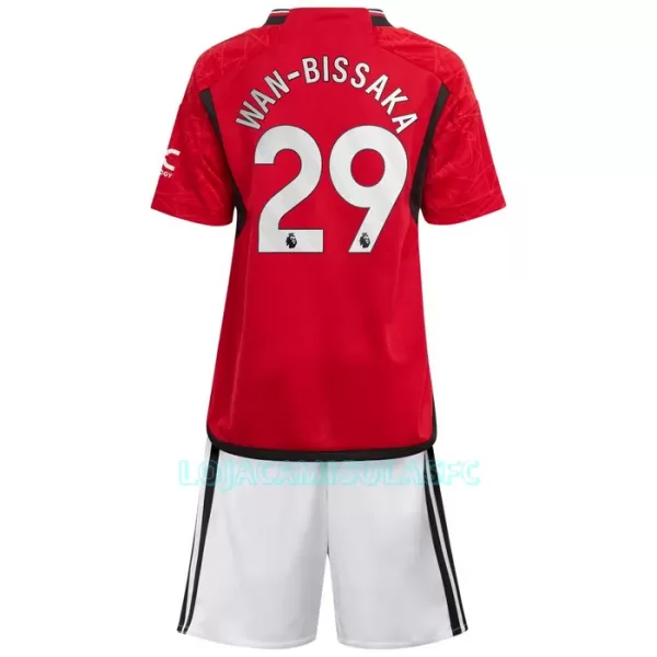 Camisola Manchester United Wan-Bissaka 29 Criança Equipamento 1ª 2023/24