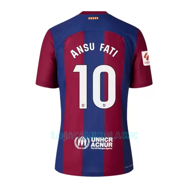 Camisola FC Barcelona Ansu Fati 10 Criança Equipamento 1ª 2023/24