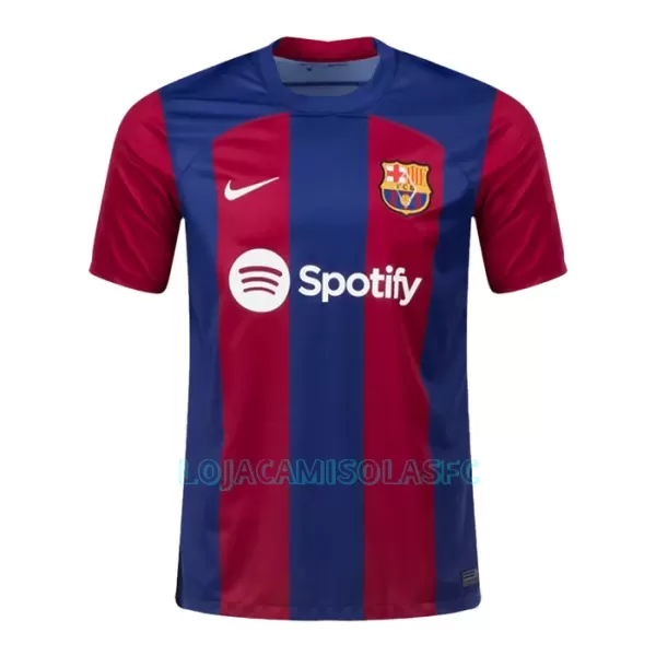 Camisola FC Barcelona Frenkie de Jong 21 Criança Equipamento 1ª 2023/24
