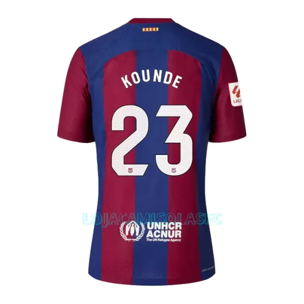 Camisola FC Barcelona Kounde 23 Criança Equipamento 1ª 2023/24