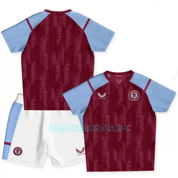 Camisola Aston Villa Criança Equipamento 1ª 2023/24