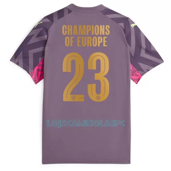 Camisola Guarda-Redes Manchester City Champions of Europe Homem Equipamento 2ª 2023/24