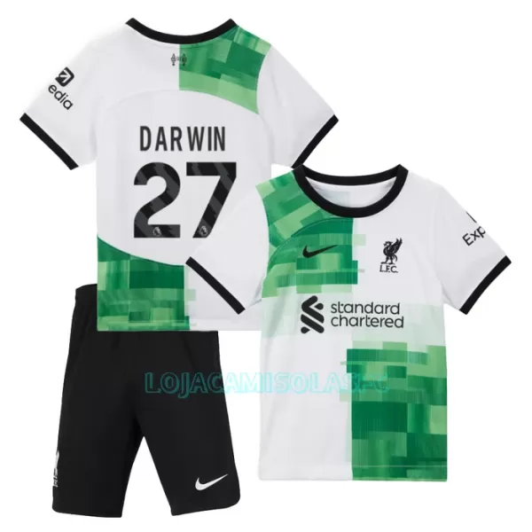 Camisola Liverpool Darwin 27 Criança Equipamento 2ª 2023/24