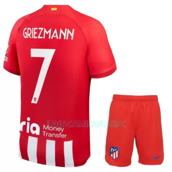 Camisola Atlético Madrid Griezmann 7 Criança Equipamento 1ª 2023/24