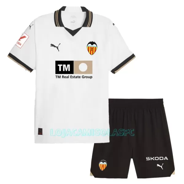 Camisola Valencia CF Criança Equipamento 1ª 2023/24