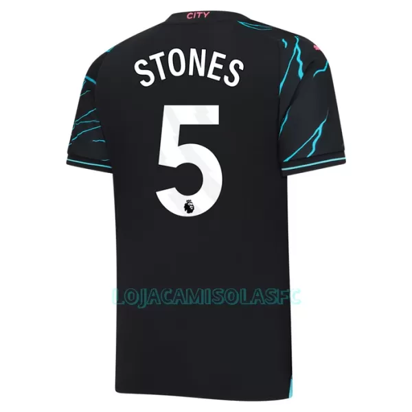 Camisola Manchester City Stones 5 Homem Equipamento 3ª 2023/24