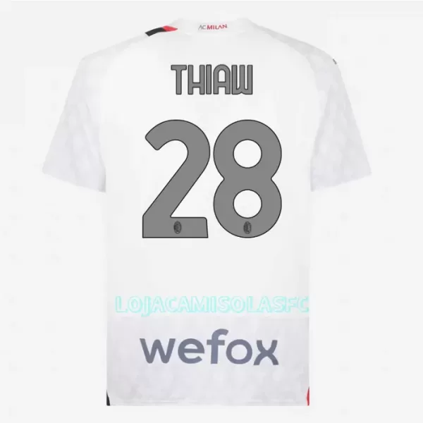 Camisola AC Milan Thiaw 28 Homem Equipamento 2ª 2023/24