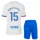 Camisola FC Barcelona Christensen 15 Criança Equipamento 2ª 2023/24