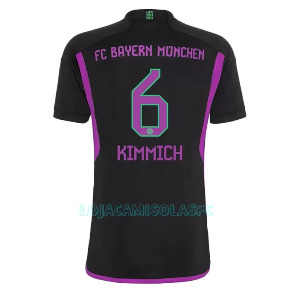 Camisola FC Bayern de Munique Kimmich 6 Criança Equipamento 2ª 2023/24