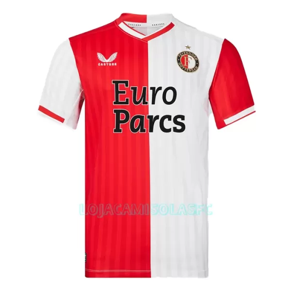 Camisola Feyenoord Geertruida 4 Criança Equipamento 1ª 2023/24