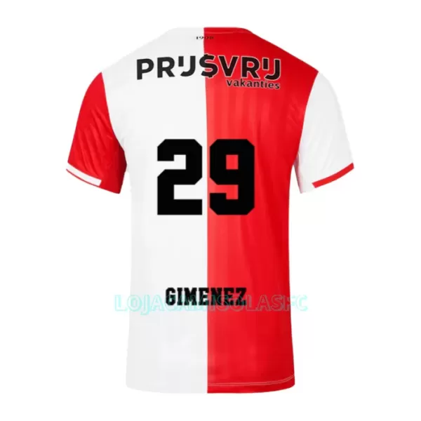 Camisola Feyenoord Gimenez 29 Homem Equipamento 1ª 2023/24