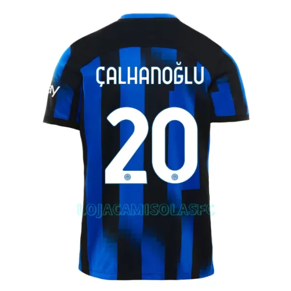 Camisola Inter Milan Calhanoglu 20 Criança Equipamento 1ª 2023/24