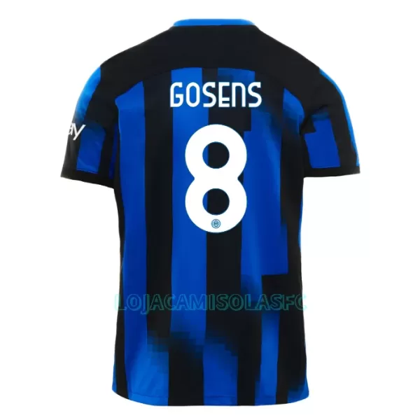 Camisola Inter Milan Gosens 8 Homem Equipamento 1ª 2023/24