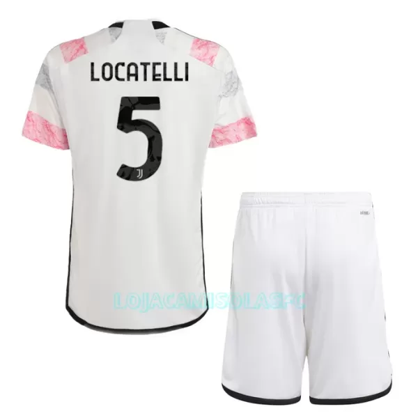 Camisola Juventus Locatelli 5 Criança Equipamento 2ª 2023/24