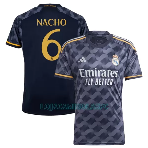 Camisola Real Madrid Nacho 6 Homem Equipamento 2ª 2023/24