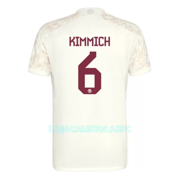 Camisola FC Bayern de Munique Kimmich 6 Champions League Homem Equipamento 3ª 2023/24