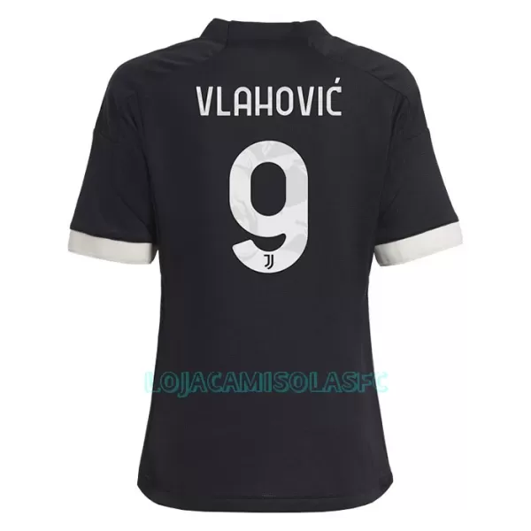 Camisola Juventus Vlahovic 9 Criança Equipamento 3ª 2023/24