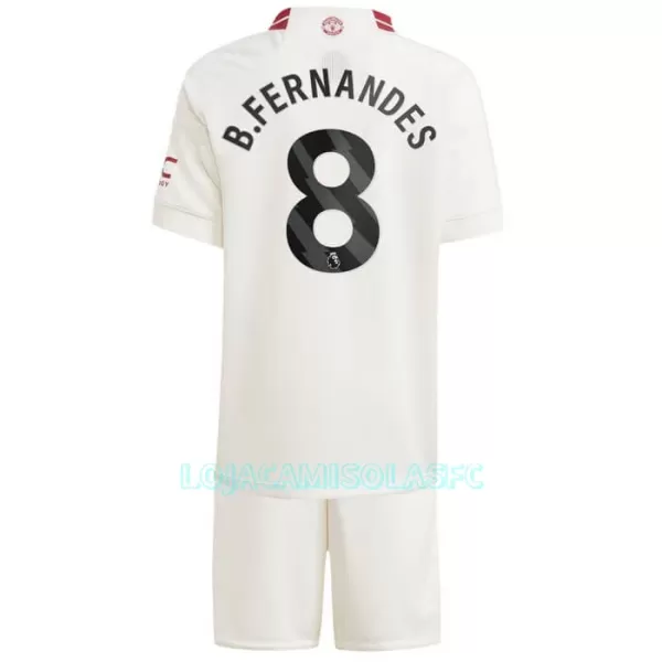 Camisola Manchester United Bruno Fernandes 8 Criança Equipamento 3ª 2023/24