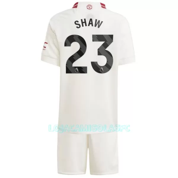 Camisola Manchester United Shaw 23 Criança Equipamento 3ª 2023/24