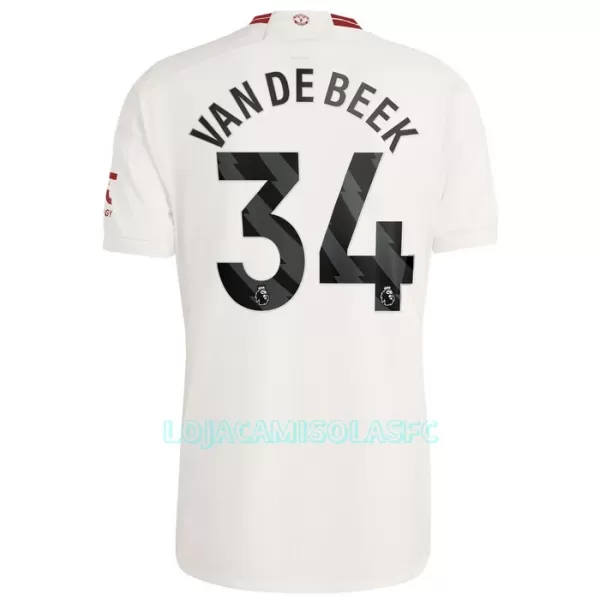 Camisola Manchester United Van De Beek 34 Homem Equipamento 3ª 2023/24