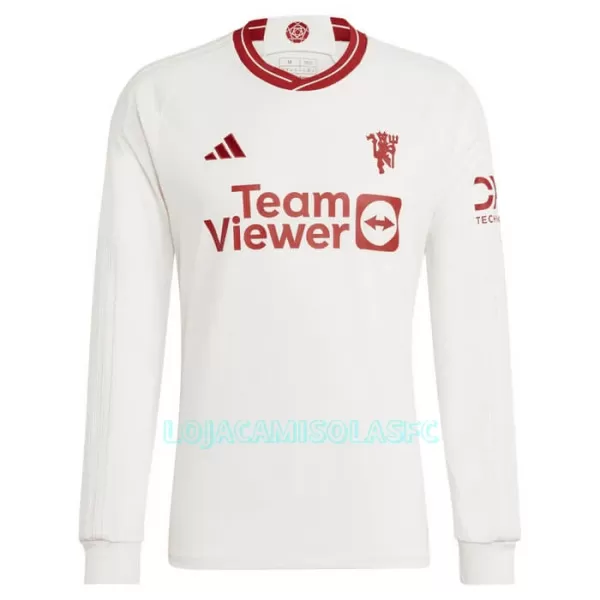 Camisola Manga Comprida Manchester United Homem Equipamento 3ª 2023/24