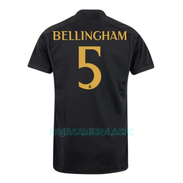 Camisola Real Madrid Bellingham 5 Homem Equipamento 3ª 2023/24