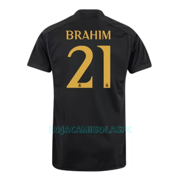 Camisola Real Madrid Brahim 21 Homem Equipamento 3ª 2023/24