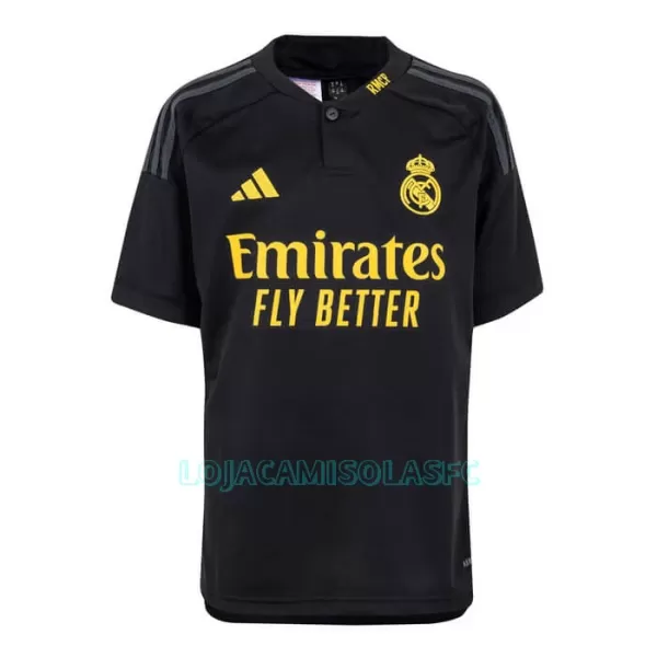 Camisola Real Madrid Criança Equipamento 3ª 2023/24