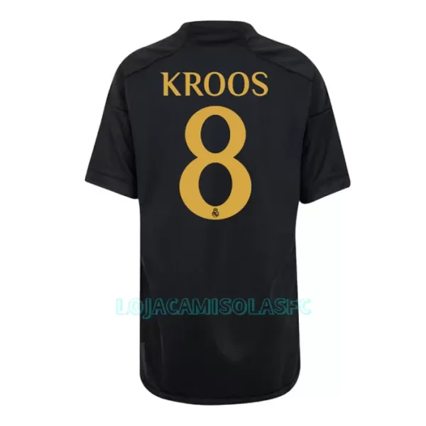 Camisola Real Madrid Kroos 8 Criança Equipamento 3ª 2023/24