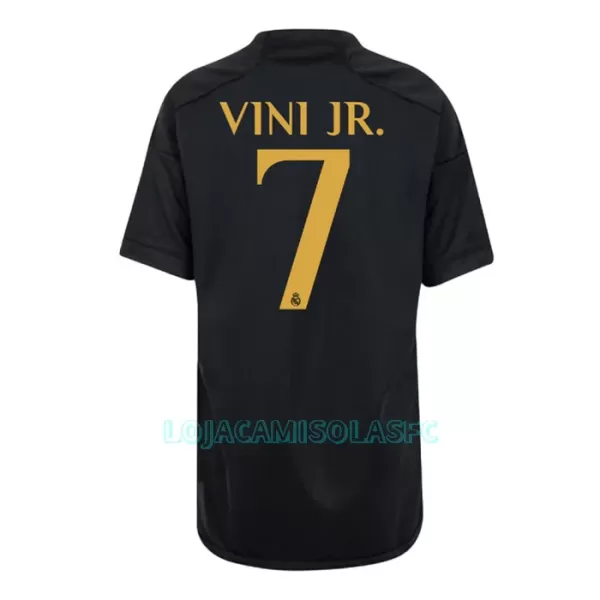 Camisola Real Madrid Vini Jr. 7 Criança Equipamento 3ª 2023/24