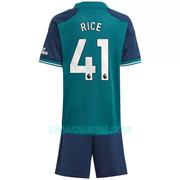 Camisola Arsenal Rice 41 Criança Equipamento 3ª 2023/24